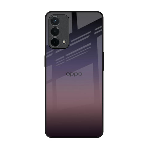 Grey Ombre Oppo A74 Glass Back Cover Online