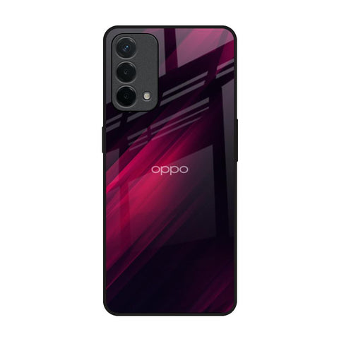 Razor Black Oppo A74 Glass Back Cover Online