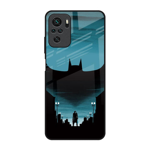 Cyan Bat Redmi Note 10S Glass Back Cover Online