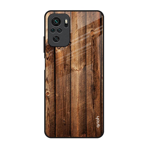 Timber Printed Redmi Note 10S Glass Back Cover Online