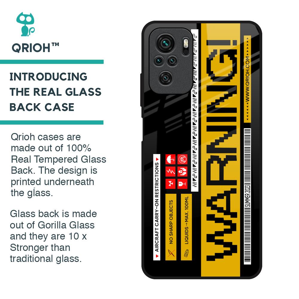 Aircraft Warning Glass Case for Redmi Note 10S