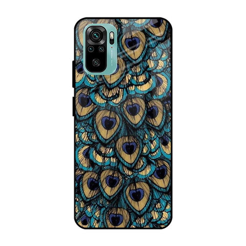 Peacock Feathers Redmi Note 10S Glass Cases & Covers Online