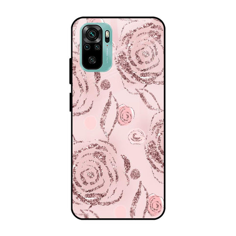 Shimmer Roses Redmi Note 10S Glass Cases & Covers Online
