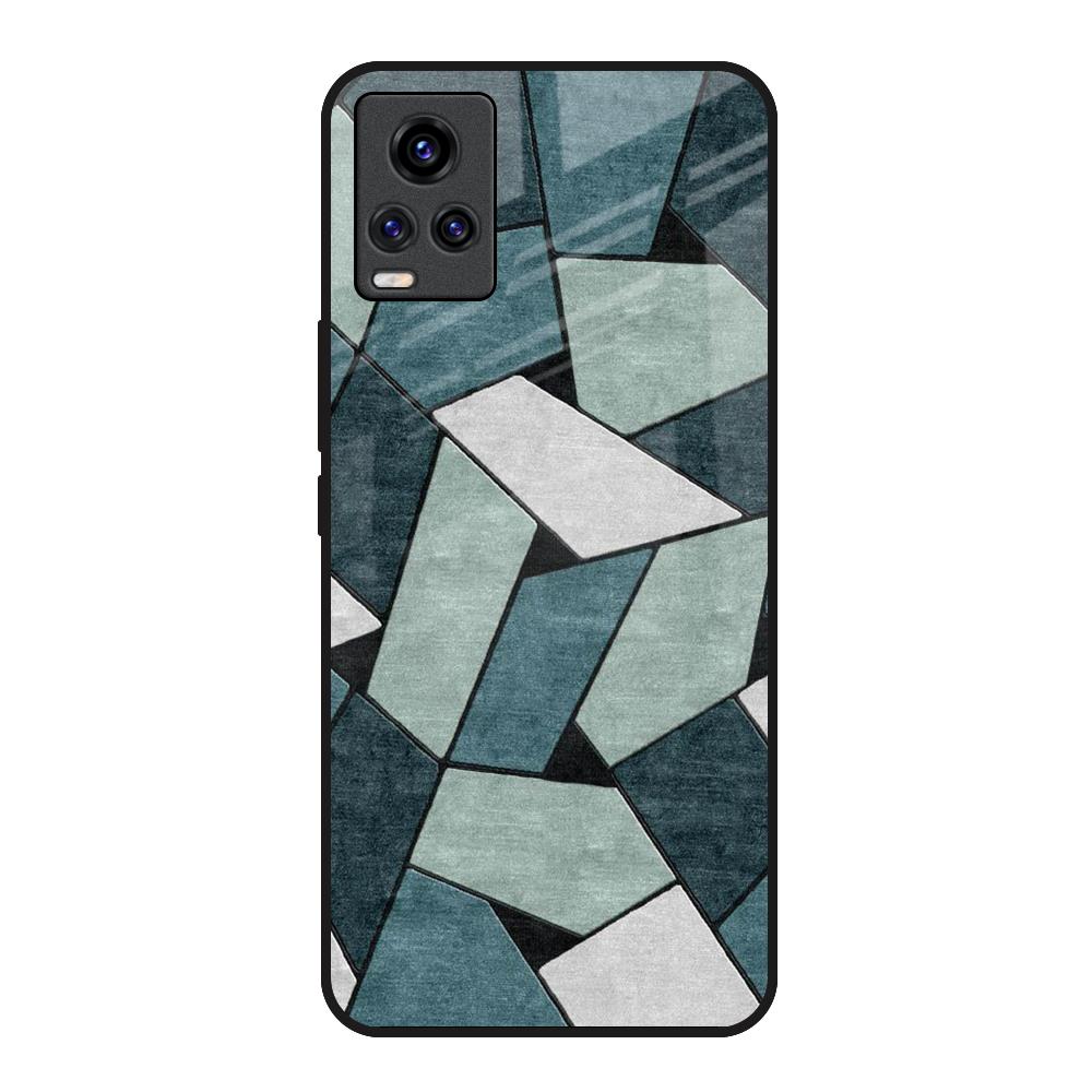 Abstact Tiles Vivo Y73 Glass Back Cover Online