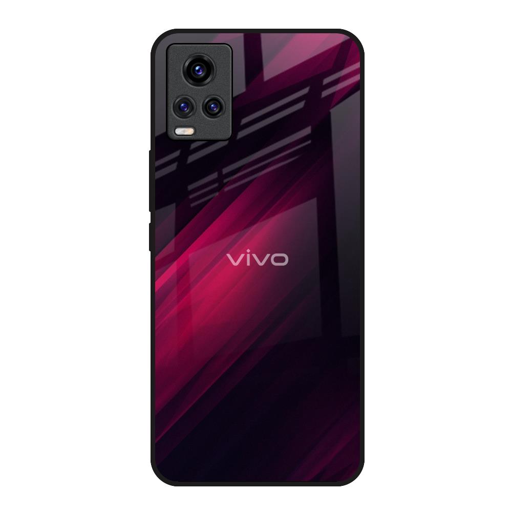 Razor Black Vivo Y73 Glass Back Cover Online