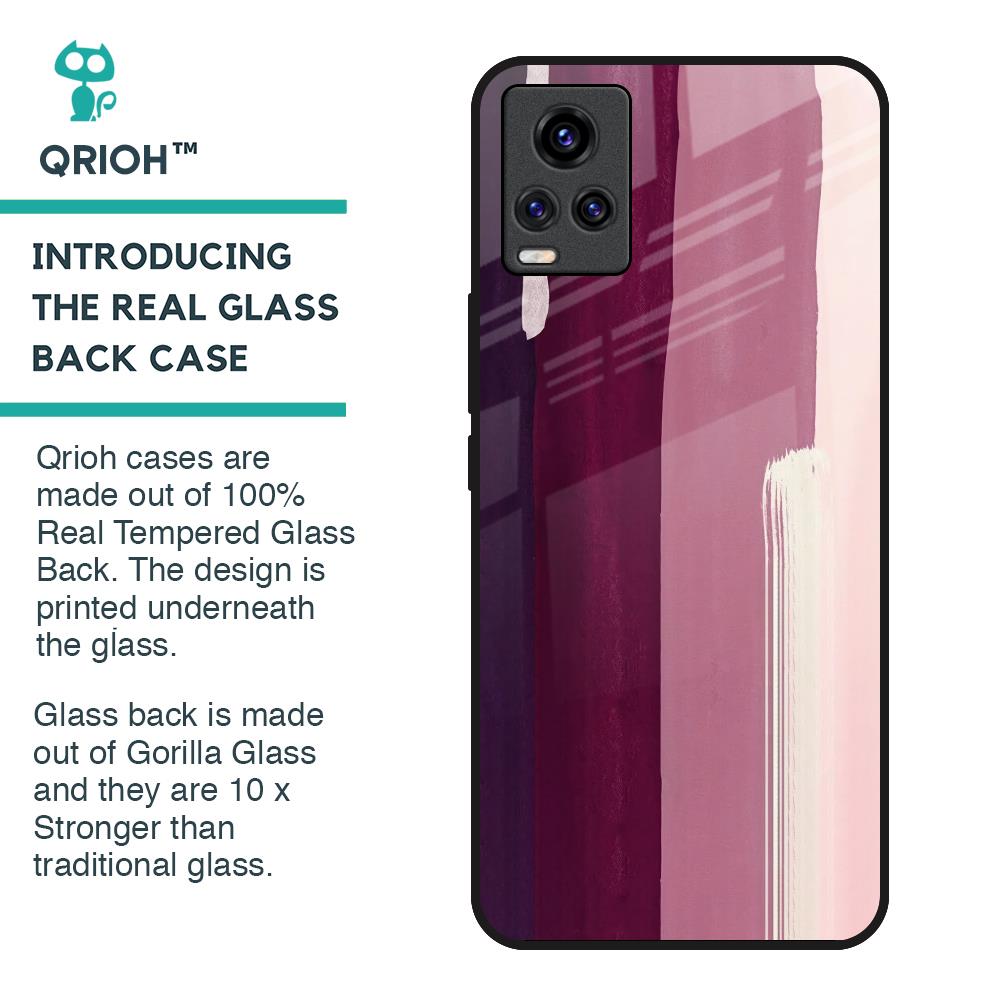 Brush Stroke Art Glass Case for Vivo Y73
