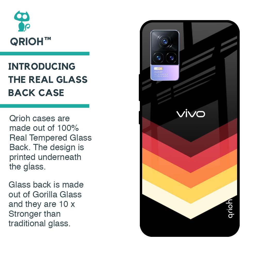 Abstract Arrow Pattern Glass Case For Vivo Y73