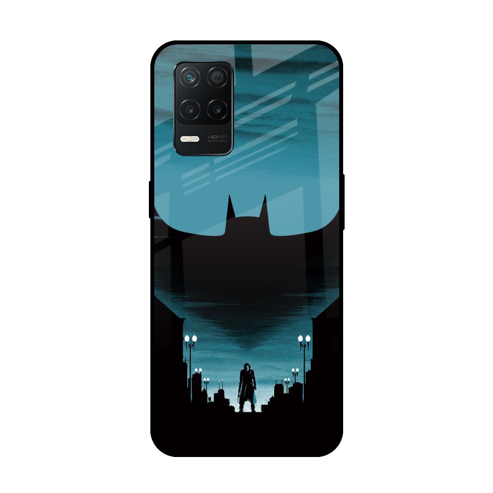 Cyan Bat Realme 8 5G Glass Back Cover Online