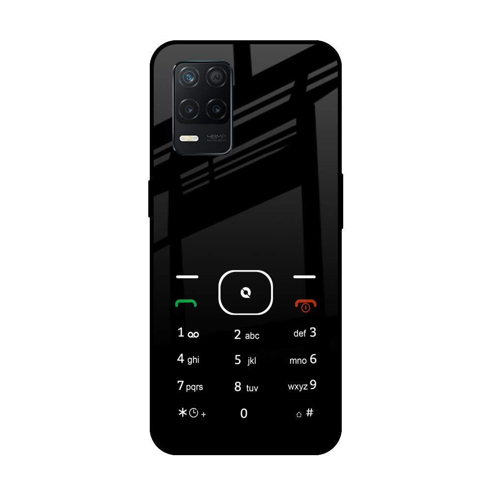 Classic Keypad Pattern Realme 8 5G Glass Back Cover Online