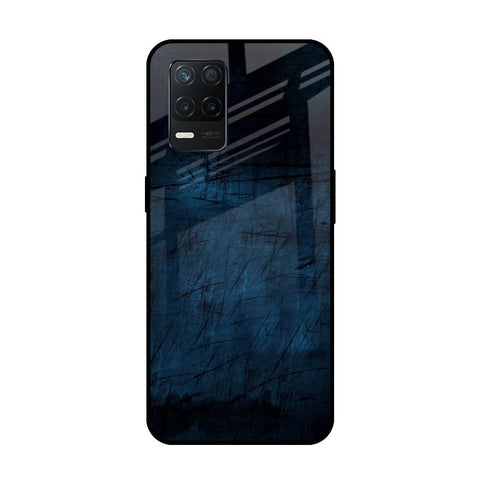 Dark Blue Grunge Realme 8 5G Glass Back Cover Online