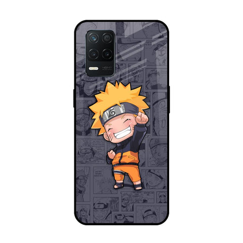 Orange Chubby Realme 8 5G Glass Back Cover Online