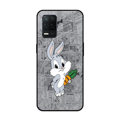 Cute Baby Bunny Realme 8 5G Glass Back Cover Online