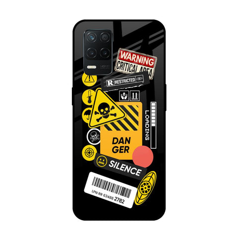 Danger Signs Realme 8 5G Glass Back Cover Online