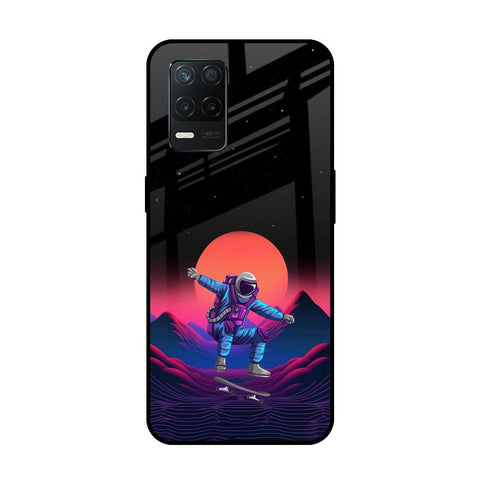 Retro Astronaut Realme 8 5G Glass Back Cover Online