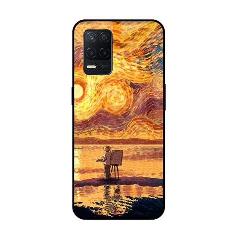 Sunset Vincent Realme 8 5G Glass Back Cover Online