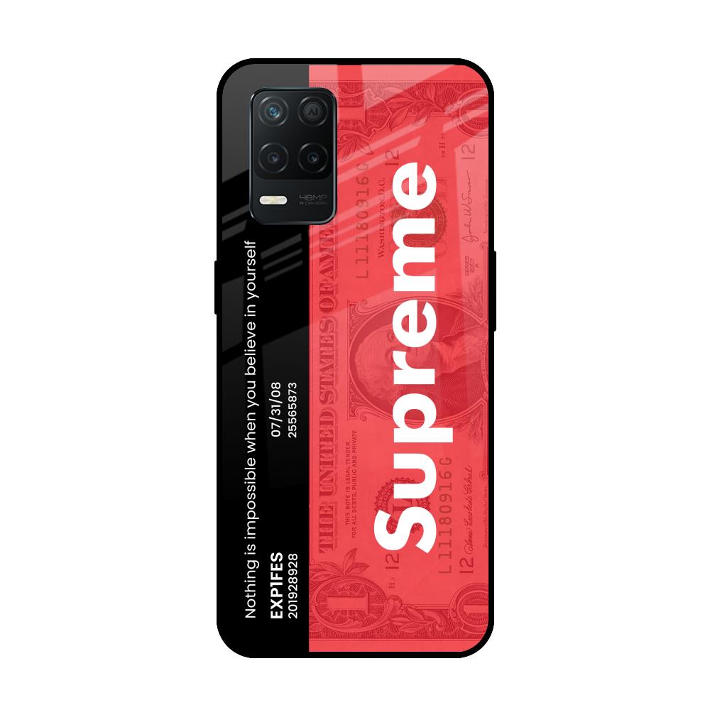 Supreme Ticket Realme 8 5G Glass Back Cover Online