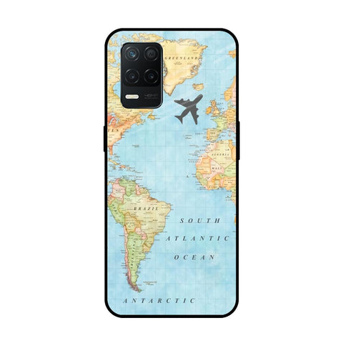 Travel Map Realme 8 5G Glass Back Cover Online
