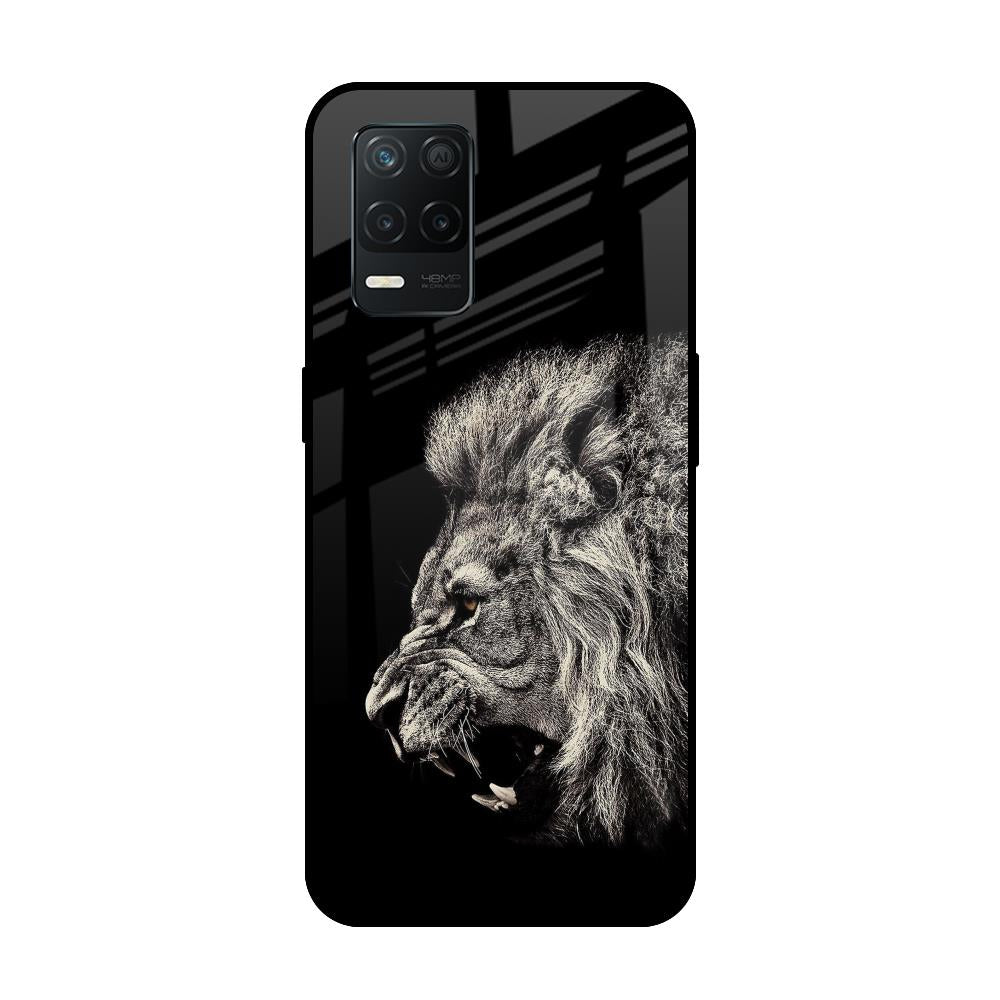 Brave Lion Realme 8 5G Glass Back Cover Online
