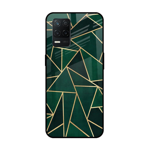 Abstract Green Realme 8 5G Glass Back Cover Online