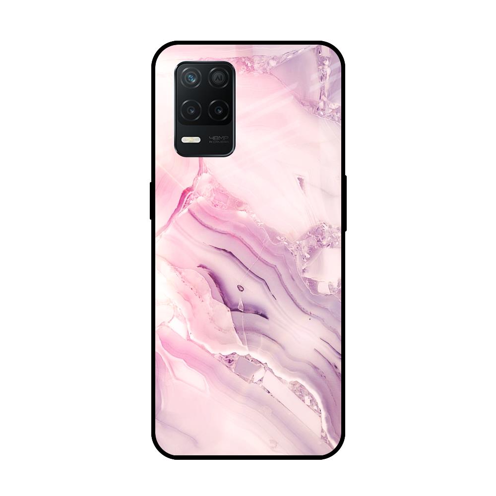 Diamond Pink Gradient Realme 8 5G Glass Back Cover Online