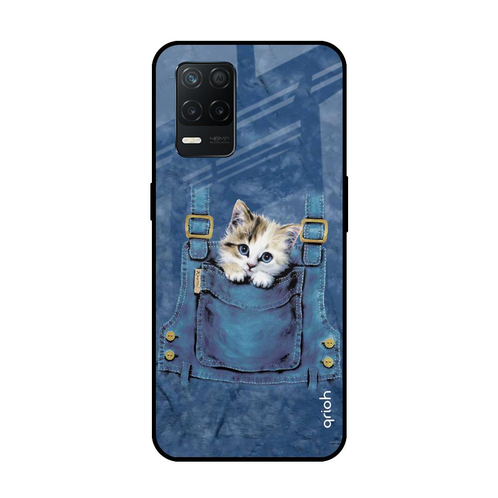 Kitty In Pocket Realme 8 5G Glass Back Cover Online