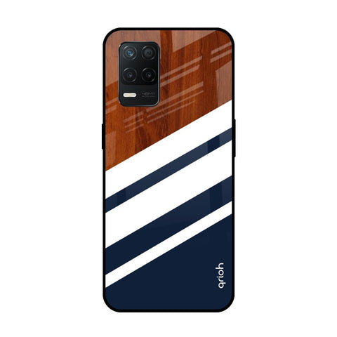 Bold Stripes Realme 8 5G Glass Back Cover Online