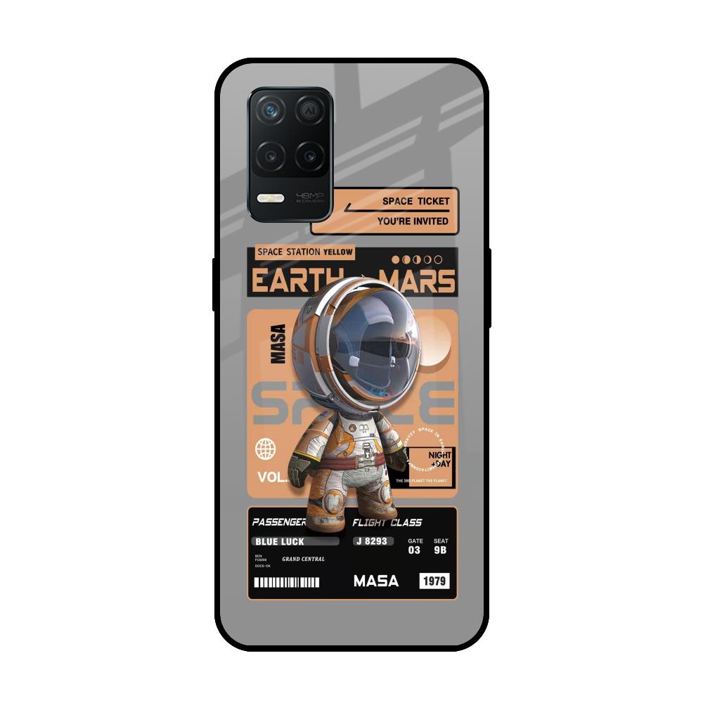 Space Ticket Realme 8 5G Glass Back Cover Online