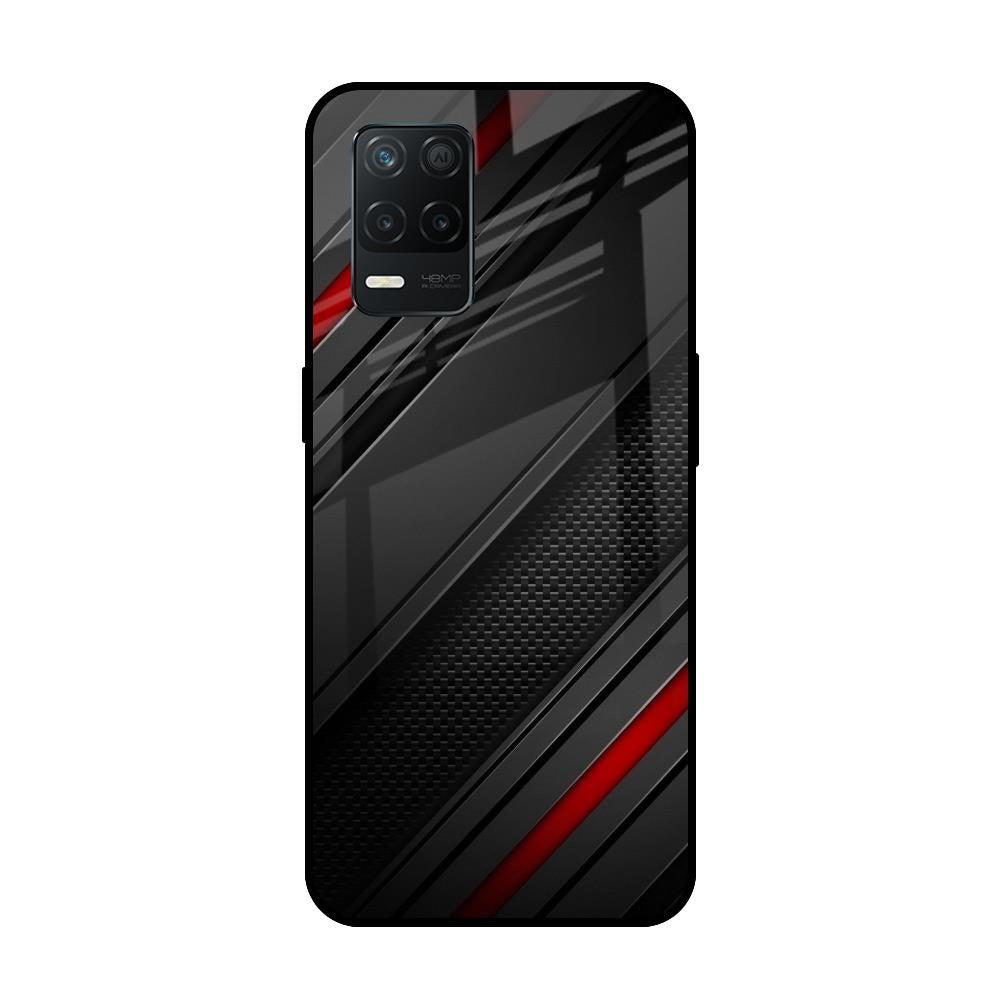 Modern Abstract Realme 8 5G Glass Back Cover Online