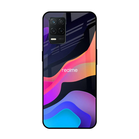 Colorful Fluid Realme 8 5G Glass Back Cover Online