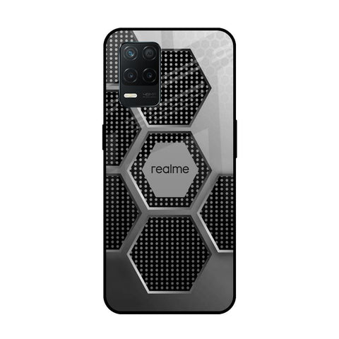Hexagon Style Realme 8 5G Glass Back Cover Online