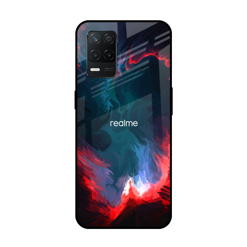 Brush Art Realme 8 5G Glass Back Cover Online