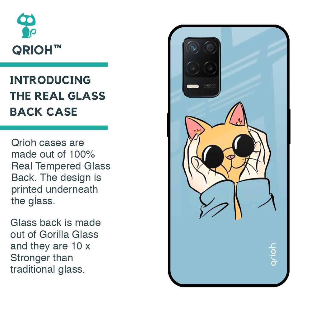 Adorable Cute Kitty Glass Case For Realme 8 5G