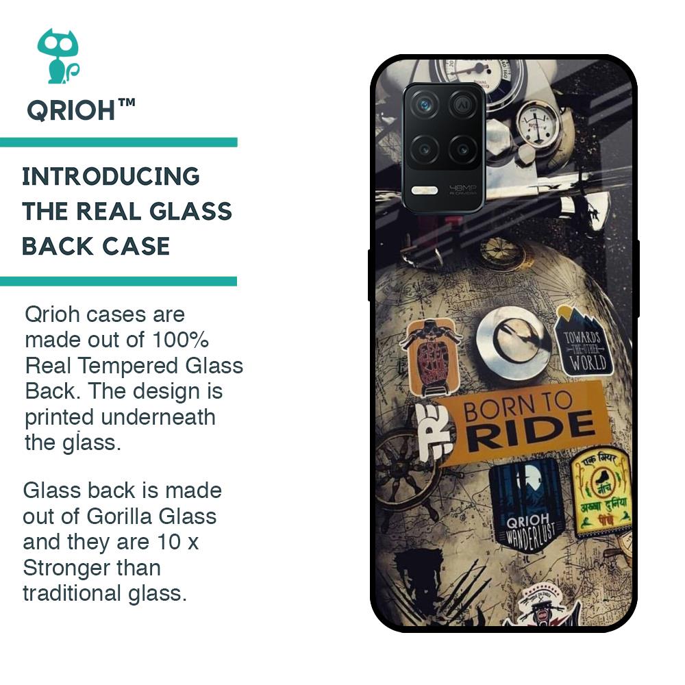Ride Mode On Glass Case for Realme 8 5G