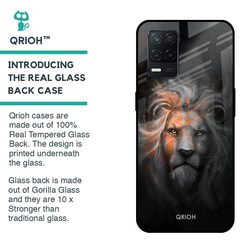 Devil Lion Glass Case for Realme 8 5G