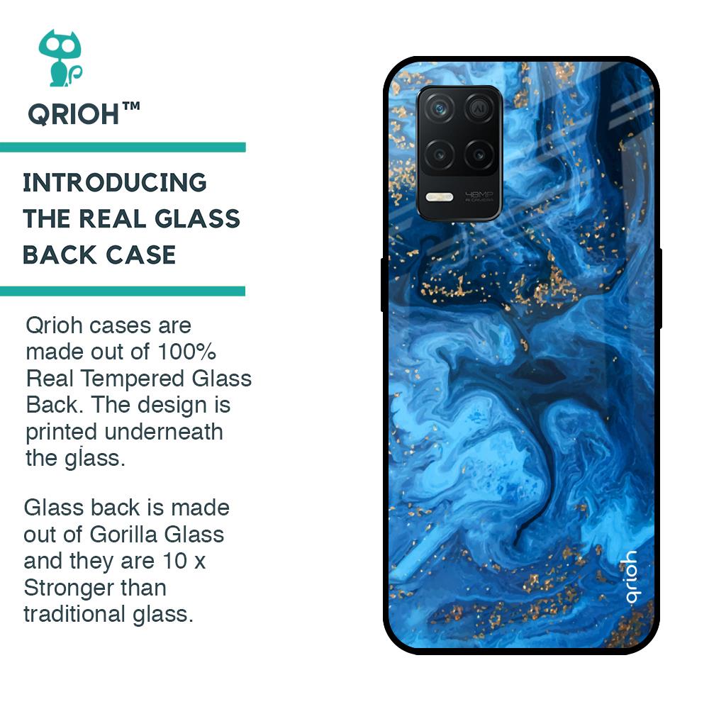 Gold Sprinkle Glass case for Realme 8 5G