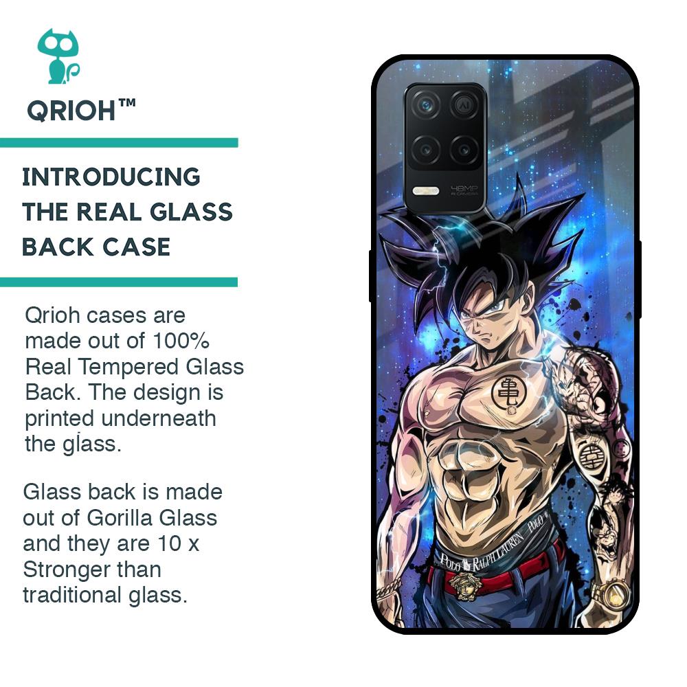 Branded Anime Glass Case for Realme 8 5G
