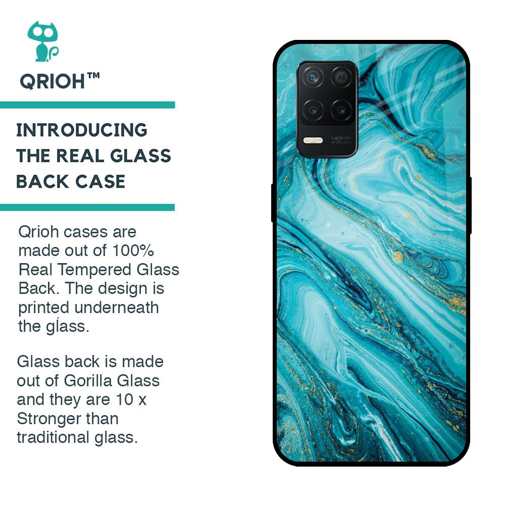 Ocean Marble Glass Case for Realme 8 5G