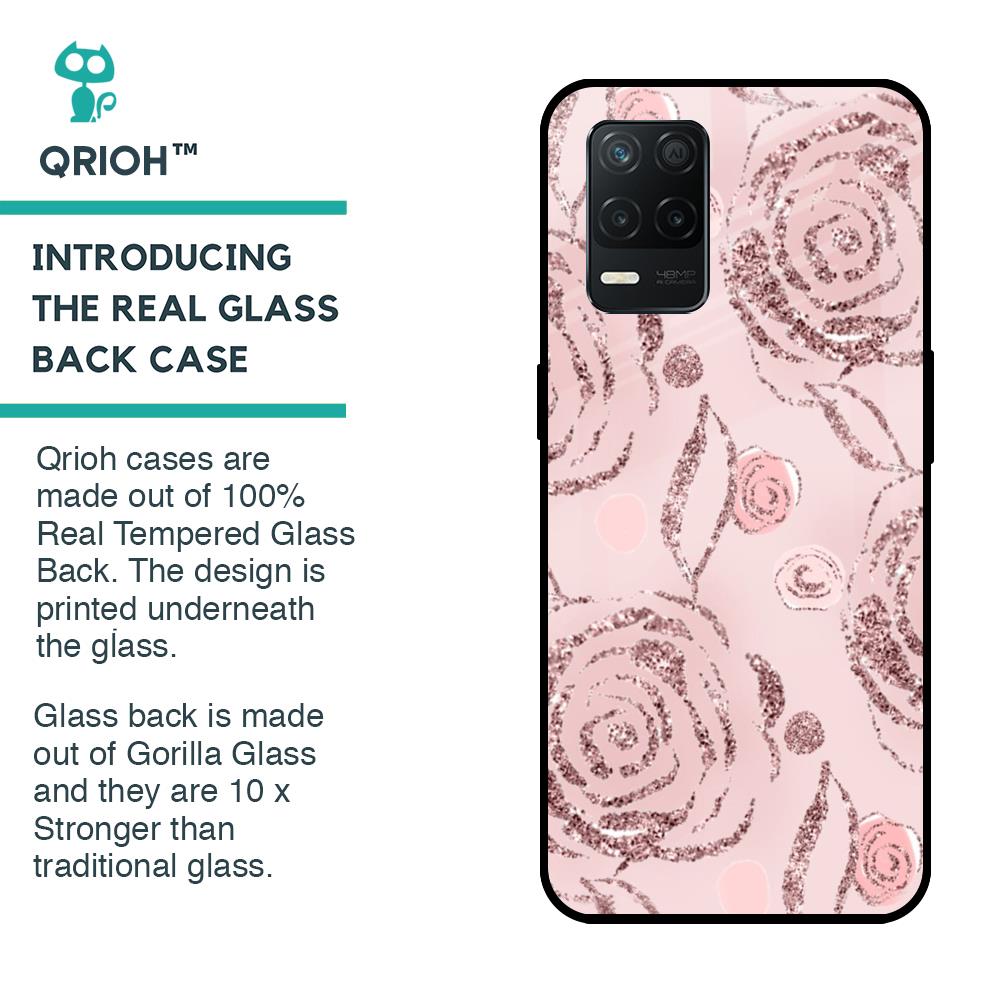 Shimmer Roses Glass case for Realme 8 5G