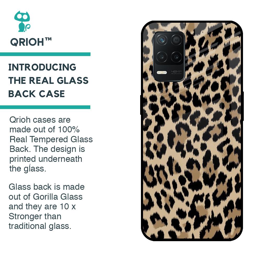 Leopard Seamless Glass Case For Realme 8 5G