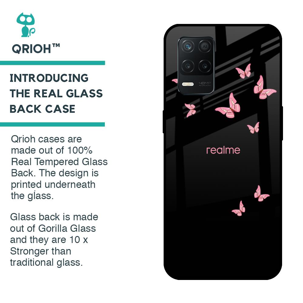 Fly Butterfly Glass Case for Realme 8 5G