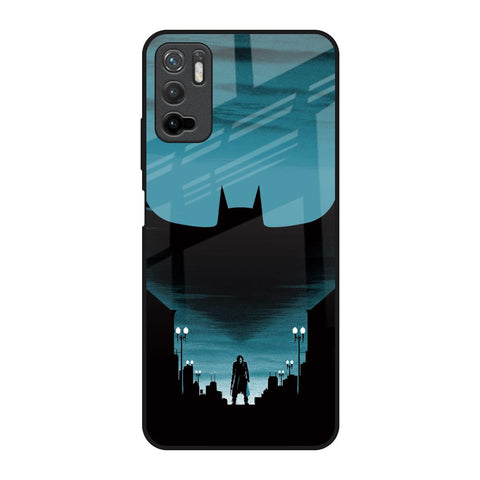 Cyan Bat Poco M3 Pro Glass Back Cover Online
