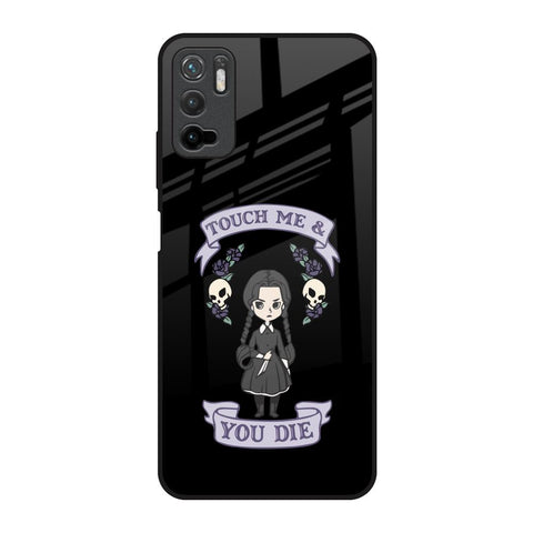 Touch Me & You Die Poco M3 Pro Glass Back Cover Online