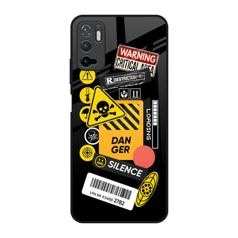 Danger Signs Poco M3 Pro Glass Back Cover Online