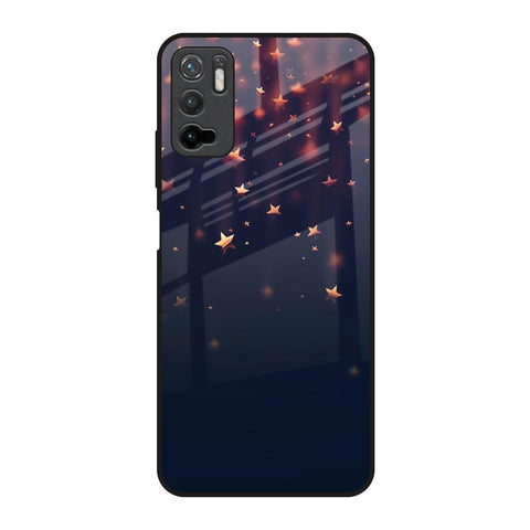 Falling Stars Poco M3 Pro Glass Back Cover Online