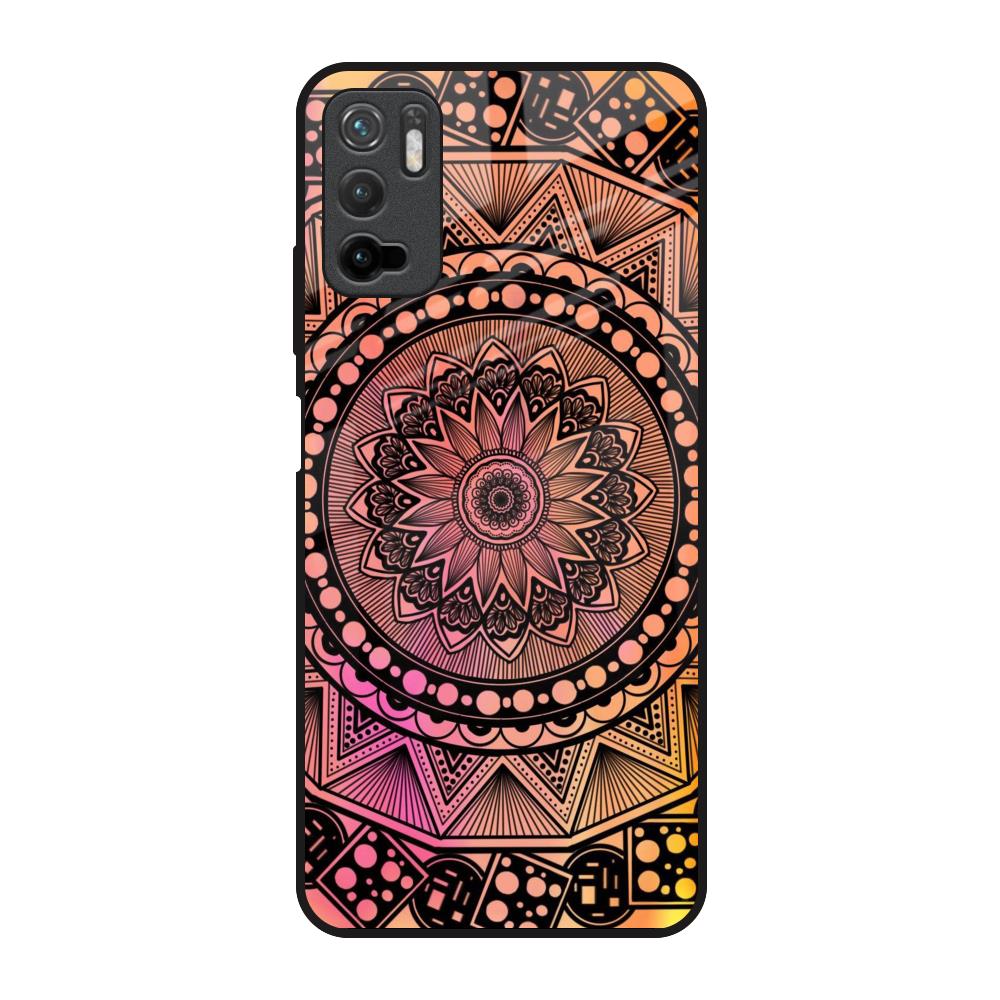 Floral Mandala Poco M3 Pro Glass Back Cover Online