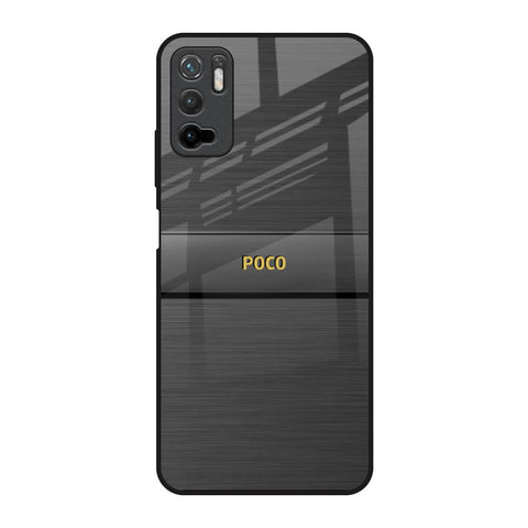 Grey Metallic Glass Poco M3 Pro Glass Back Cover Online