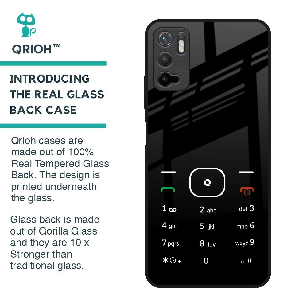 Classic Keypad Pattern Glass Case for Poco M3 Pro