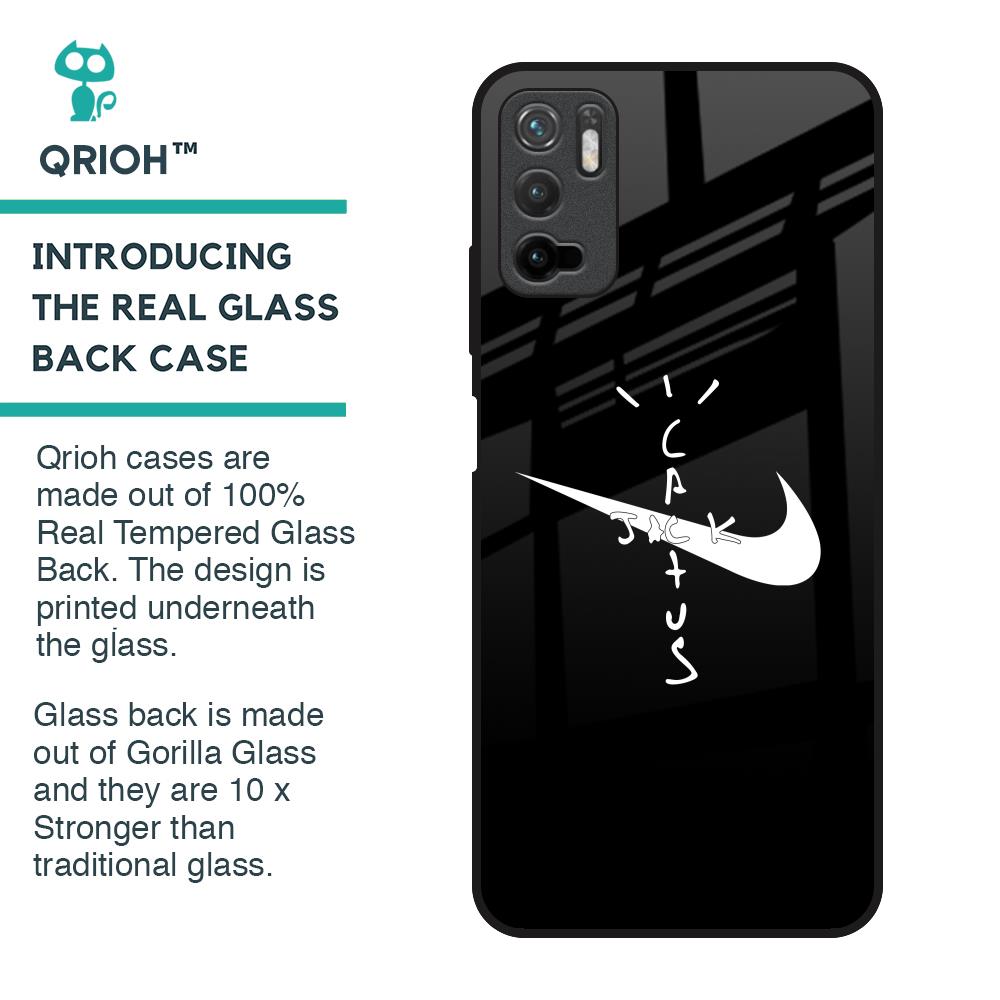 Jack Cactus Glass Case for Poco M3 Pro