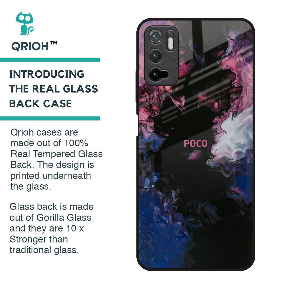 Smudge Brush Glass case for Poco M3 Pro