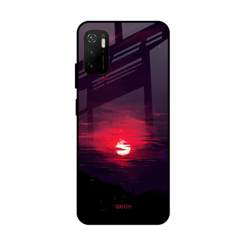 Morning Red Sky Poco M3 Pro Glass Cases & Covers Online